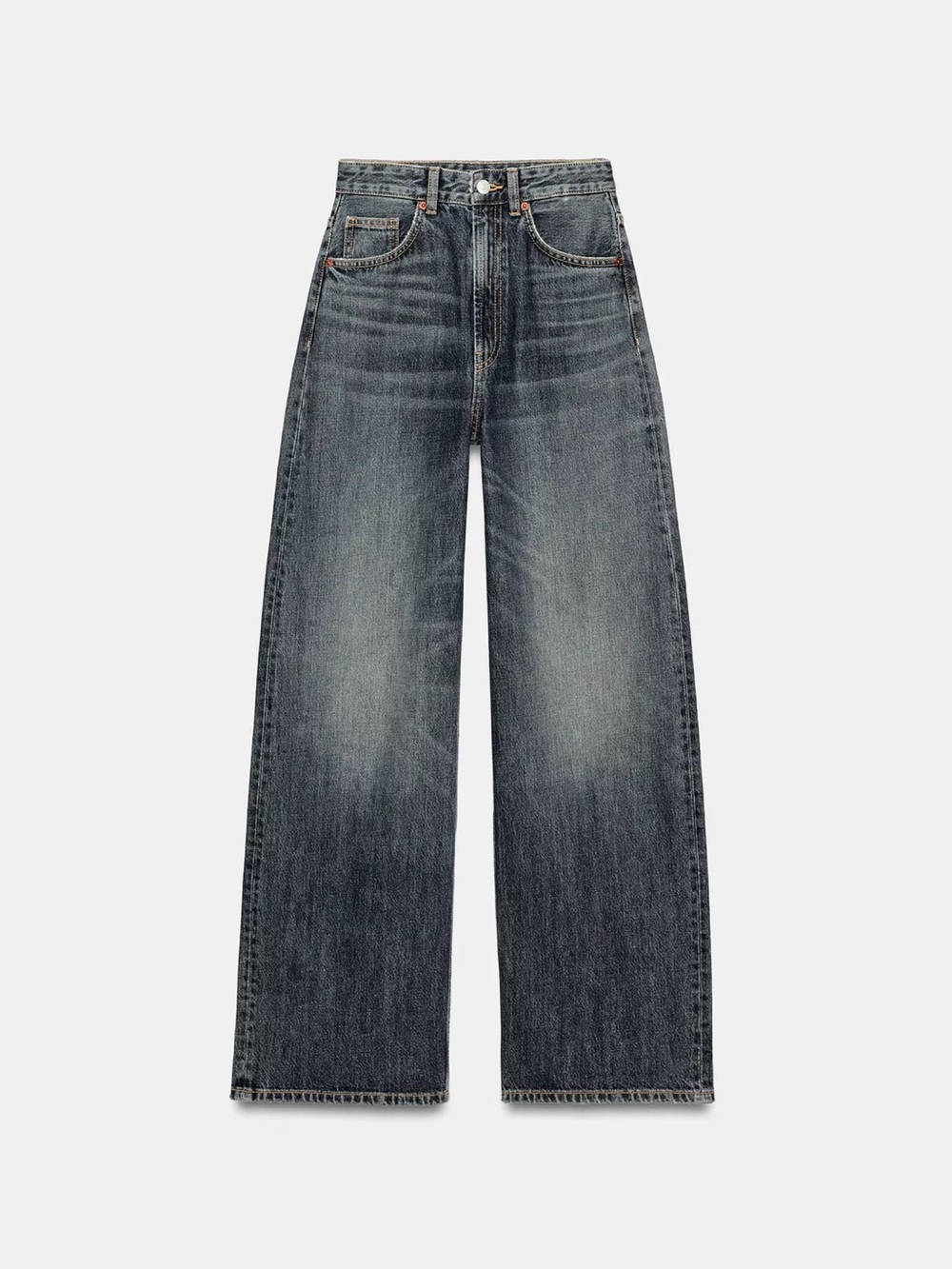 Zara TRF High Waist Extra Wide Leg Jeans